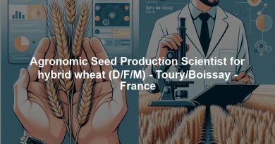 Agronomic Seed Production Scientist for hybrid wheat (D/F/M) - Toury/Boissay - France