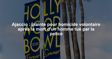 Ajaccio : plainte pour homicide volontaire après la mort d'un homme tué par la police