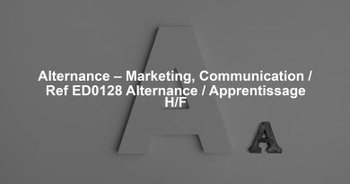 Alternance – Marketing, Communication / Ref ED0128 Alternance / Apprentissage H/F
