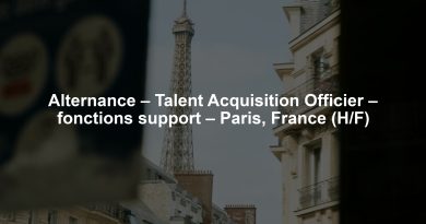 Alternance – Talent Acquisition Officier – fonctions support – Paris, France (H/F)