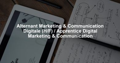 Alternant Marketing & Communication Digitale (H/F) / Apprentice Digital Marketing & Communication