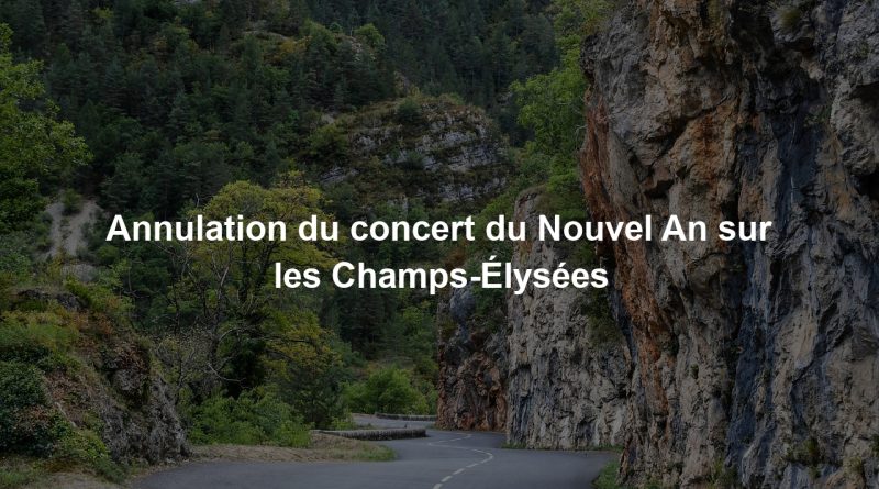 Annulation du concert du Nouvel An sur les Champs-Élysées