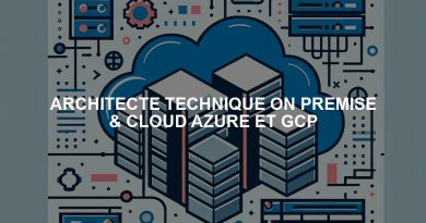 ARCHITECTE TECHNIQUE ON PREMISE & CLOUD AZURE ET GCP