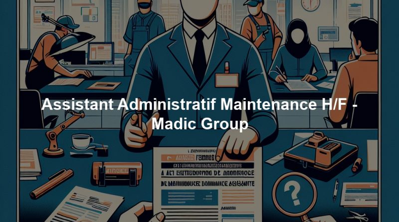 Assistant Administratif Maintenance H/F - Madic Group