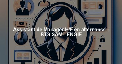 Assistant de Manager H/F en alternance - BTS SAM - ENGIE