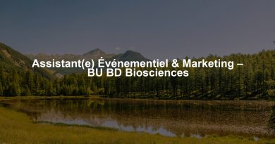 Assistant(e) Événementiel & Marketing – BU BD Biosciences