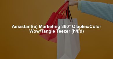 Assistant(e) Marketing 360° Olaplex/Color Wow/Tangle Teezer (h/f/d)