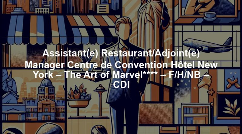 Assistant(e) Restaurant/Adjoint(e) Manager Centre de Convention Hôtel New York – The Art of Marvel**** – F/H/NB – CDI