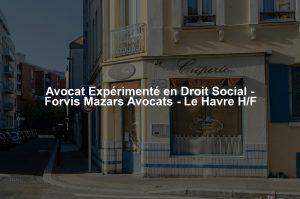 Avocat Expérimenté en Droit Social - Forvis Mazars Avocats - Le Havre H/F