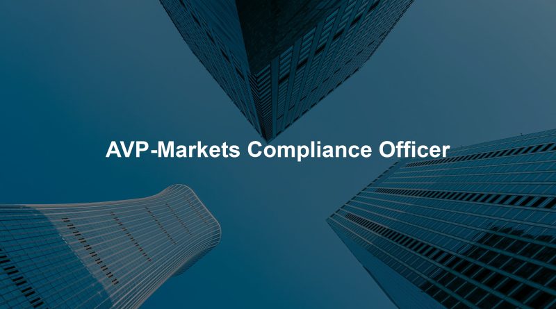 AVP-Markets Compliance Officer