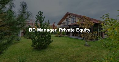 BD Manager, Private Equity