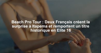 Beach Pro Tour : Deux Français créent la surprise à Itapema et remportent un titre historique en Elite 16