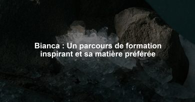 Bianca : Un parcours de formation inspirant et sa matière préférée