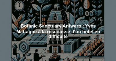 Botanic Sanctuary Antwerp : Yves Mattagne à la rescousse d'un hôtel en difficulté