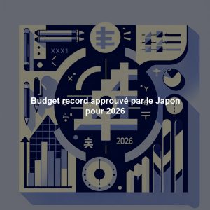 Budget record approuvé par le Japon pour 2026