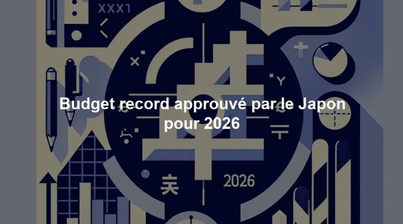 Budget record approuvé par le Japon pour 2026