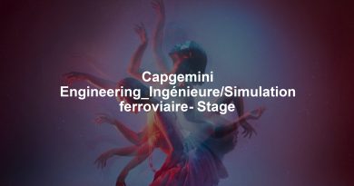 Capgemini Engineering_Ingénieure/Simulation ferroviaire- Stage
