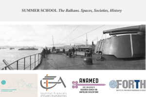 École d'été : Les Balkans, espaces, sociétés et histoire.
