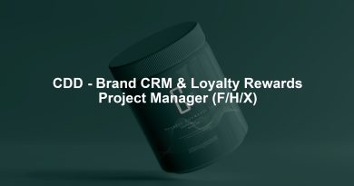 CDD – Brand CRM & Loyalty Rewards Project Manager (F/H/X) CDD - Brand CRM & Loyalty Rewards Project Manager (F/H/X)