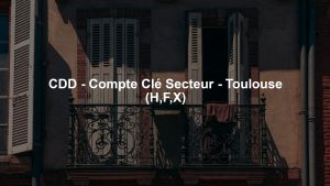 CDD - Compte Clé Secteur - Toulouse (H,F,X)