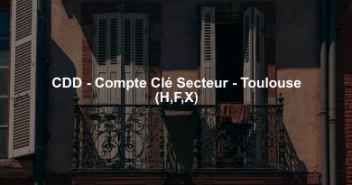 CDD - Compte Clé Secteur - Toulouse (H,F,X)