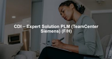 CDI – Expert Solution PLM (TeamCenter Siemens) (F/H)