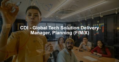 CDI - Global Tech Solution Delivery Manager, Planning (F/M/X)