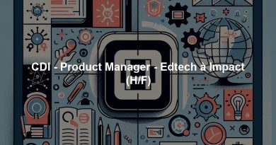 CDI - Product Manager - Edtech à Impact (H/F)