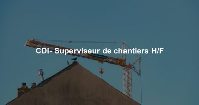CDI- Superviseur de chantiers H/F