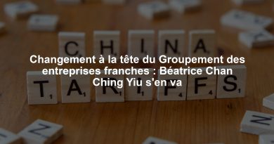 Changement à la tête du Groupement des entreprises franches : Béatrice Chan Ching Yiu s'en va