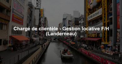 Chargé de clientèle - Gestion locative F/H (Landerneau)
