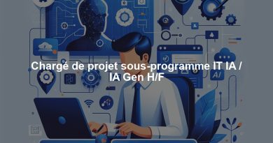 Chargé de projet sous-programme IT IA / IA Gen H/F