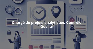 Chargé de projets analytiques Contrôle Qualité