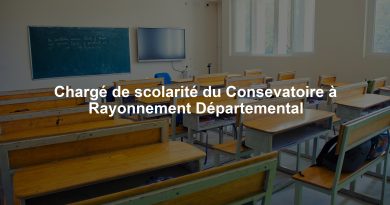 Chargé de scolarité du Consevatoire à Rayonnement Départemental