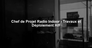 Chef de Projet Radio Indoor - Travaux et Déploiement H/F