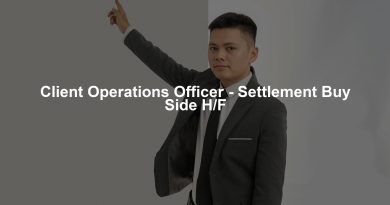 Client Operations Officer - Settlement Buy Side H/F