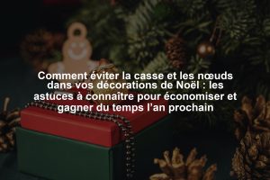 Comment éviter la casse et les nœuds dans vos décorations de Noël : les astuces à connaître pour économiser et gagner du temps l’an prochain