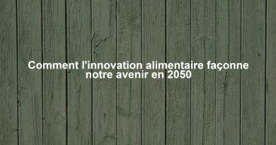 Comment l'innovation alimentaire façonne notre avenir en 2050