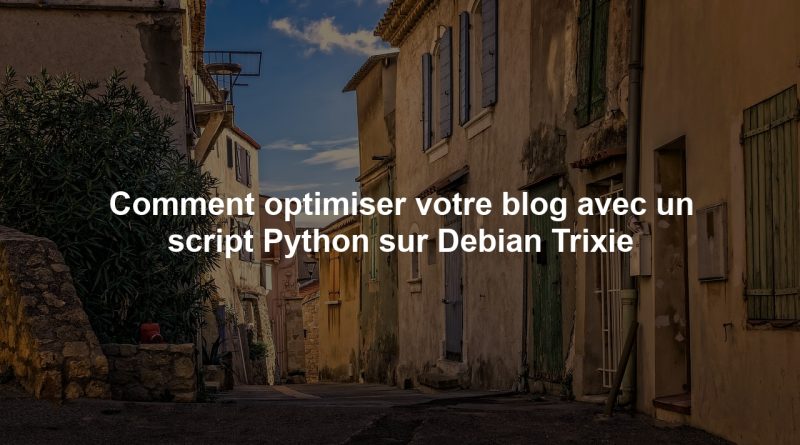 Comment optimiser votre blog avec un script Python sur Debian Trixie