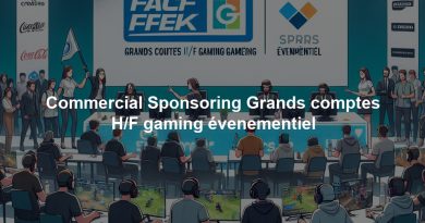 Commercial Sponsoring Grands comptes H/F gaming évenementiel
