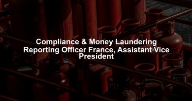 Compliance & Money Laundering Reporting Officer France, Assistant Vice President