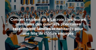 Concert en plein air à Lacroix : les jeunes musiciens des quartiers prioritaires rassemblent familles et habitants pour une fête de clôture engagée