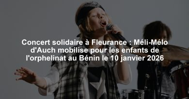 Concert solidaire à Fleurance : Méli-Mélo d'Auch mobilise pour les enfants de l'orphelinat au Bénin le 10 janvier 2026