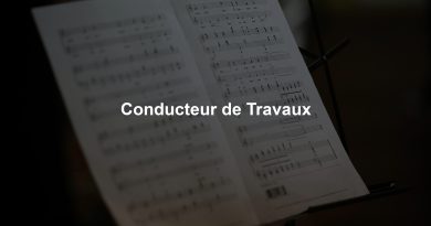 Conducteur de Travaux