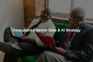 Consultant.e Senior Data & AI Strategy