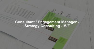 Consultant / Engagement Manager - Strategy Consulting - M/F