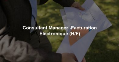 Consultant Manager -Facturation Électronique (H/F)