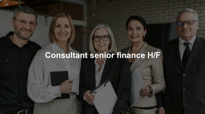 Consultant senior finance H/F