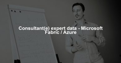 Consultant(e) expert data - Microsoft Fabric / Azure
