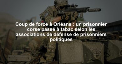 Coup de force à Orléans : un prisonnier corse passé à tabac selon les associations de défense de prisonniers politiques